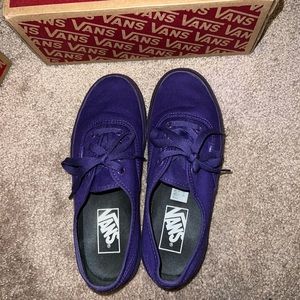 Purple Authentic Vans